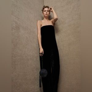 Limited Edition Massimo Dutti Velvet Jumpsuit Size 2 NWT